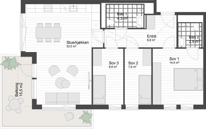 Plantegning 1